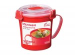 Sistema Microwave Soup Mug - 656 ml, Red/Clear Add-on item