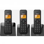 Binatone Luna Black Cordless Telephone Triple