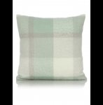 George Home Duck Egg Faux Mohair Check Cushion (43 x 43cm)
