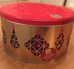 Marks and Spencer rotating music tin