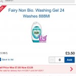 Fairy Non Bio gel 24 washes