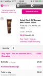 125ml Solait Wash Off Bronzer Med Shimm at superdrug + currently on buy 1 get 1 free + C&C