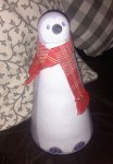 Large christmas penguin tin with 250g shortbread