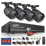 Sannce CCTV System - 1080P NVR 720P DVR & 1TB HDD plus 4 x 1 MegaPixel Cameras with code Sold by SMG-SANNCE MINDKOO GLEDTO Ltd