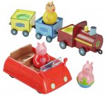 Peppa Pig Weebles and Vehicle Value Playset (car, train & 3 weebles)