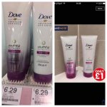 Dove shampoo and conditioner