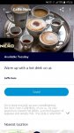  free hot drink at cafe Nero on Tuesday with O2 priority