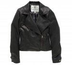 Women's Black Faux Leather Jacket