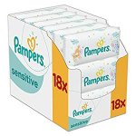 Pampers sensitive baby wipes pack of 18 with subscribe and