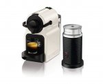 Krups Nespresso Inissia Coffee Capsule Machine with Aeroccino - White