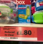 Sainsbury's Sistema Square Bottle and Snack Attack (in-store only)