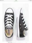 Converse chuck Taylor all star Classic Ox Black Leather uk7-13