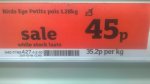 Birds Eye Petits Pois 1.28Kg