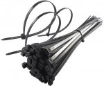 200 BLACK CABLE TIES, 4.8mm x 300mm PLUS A PACK OF 2.5 x 100 BLACK TIES fast & free (sold by massiveattack007)