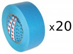 3M Scotch Water Resistant Blue Automotive Masking Tape - 50mm x 50metres (20 Rolls)