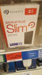 Seagate backup plus Slim 2tb