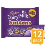 Cadbury Dairy Milk Treat Size Buttons 12 Pack