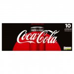 Coke Zero Cans 10 pack for £1.49 instore at Fulton Foods