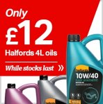 Halfords 4L Oils (Includes Fully Synthetics)