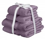 Heart of House Egyptian Cotton 8 Piece Towel Bale - Heather with code home25