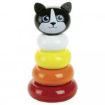 Wooden stacking baby toy