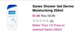 Sanex Shower Gel Dermo Moisturising 250ml