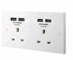 double socket 4×usb 4.2amp £11.95 @ Screwfix - C&C