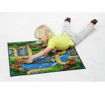 Chad Valley Double Sided Playmat + 2 Vehicles