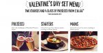 FREE bottle of prosecco when you book a Valentines set menu by 6th Feb to dine 11-14th Feb