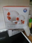16 piece poppy dinner set