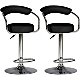 George Home Locke Pair of Bar Stools - Black