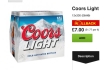 12 X Coors light 330ml