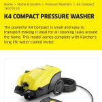 Karcher k4 compact cleaner
