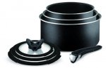 Tefal Ingenio Essential Non-stick Saucepan Set (7 Pieces, Black)