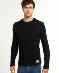 Mens Superdry Jacob Knit Jumper Navy £17.99 Superdry on eBay