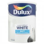 Dulux 5l Matt Emulsion paint in pure brilliant white @ Asda - £10.00
