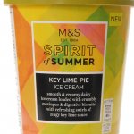 Key lime ice cream in M&S food