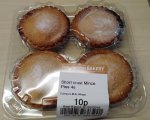 Bakery shortcrust mince pies four (that's tuppence ha'penny