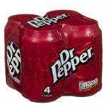 Dr pepper 4 cans