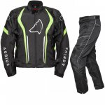 Agrius Phoenix/Orion Motorcycle Jacket & Hydra Trousers Black Hi-Vis Black Kit (with code: EXIT10) + FREE del