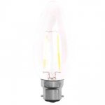 LED 2W clear candle bayonet cap light bulbs C&C