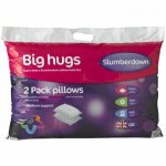 Slumberdown big hugs pillow x2 just £4.99 @ poundstretcher