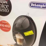 Nescafé Dolce Gusto Coffee Machine Jovia Manual Coffee by De'Longhi EDG250.B - Black
