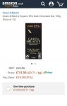 1.5kg Green & Black's Organic 85% Dark Chocolate Bar (15 bars so 92p per bar) s&s