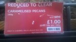 M&S Caramelized Pecans 200g Now £1.00 at selected M&S stores only