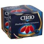 4 pack of Cirio Peeled Plum Tomatoes