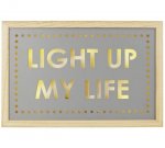 Light up my Life" wooden light box