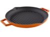 Cast Iron Griddle 34cm with Handles, Orange