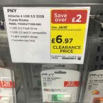 32GB USB 3.0 Memory stick with £5 iTunes voucher free