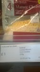 Iceland (instore) british mature coloured grated cheddar cheese 250g